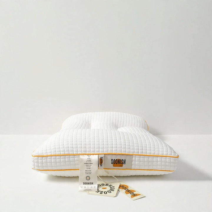 Ergonomic pillow with soy fiber filling