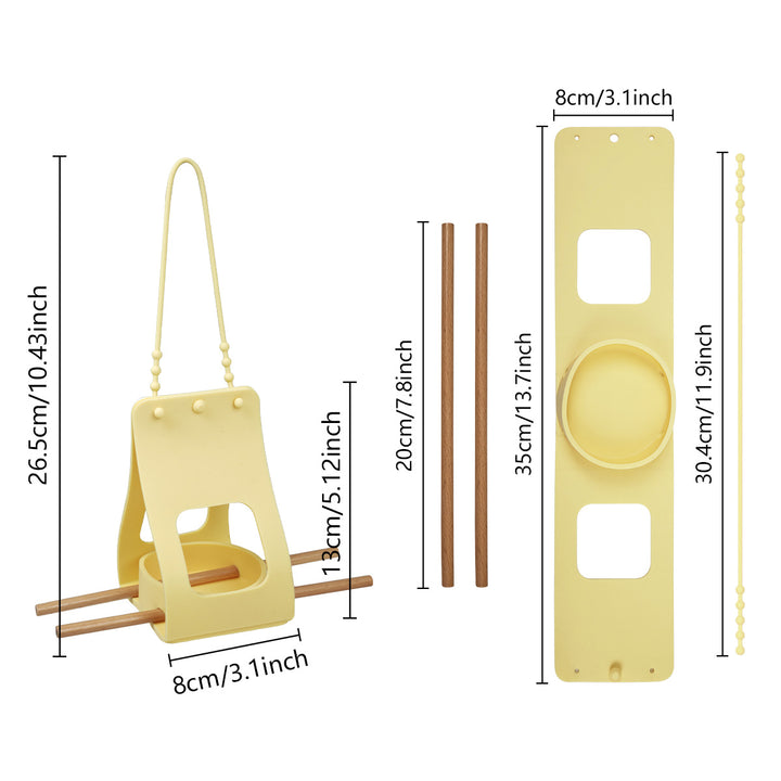 Hanging silicone bird feeder for garden and balcony