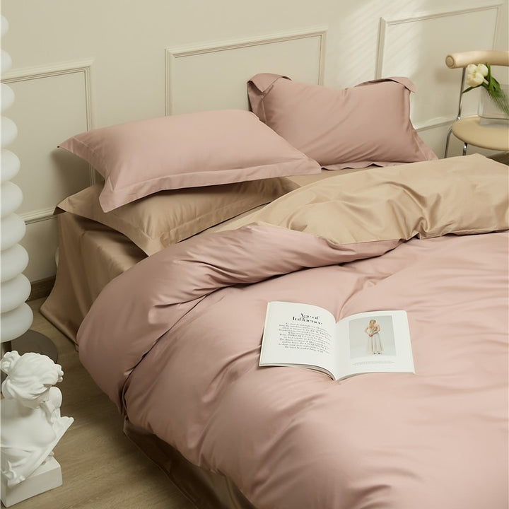 Long-staple cotton bedding, pure colors