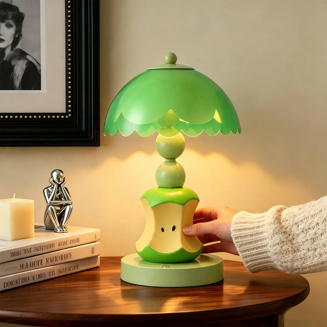 Apple table lamp made of ABS plastic