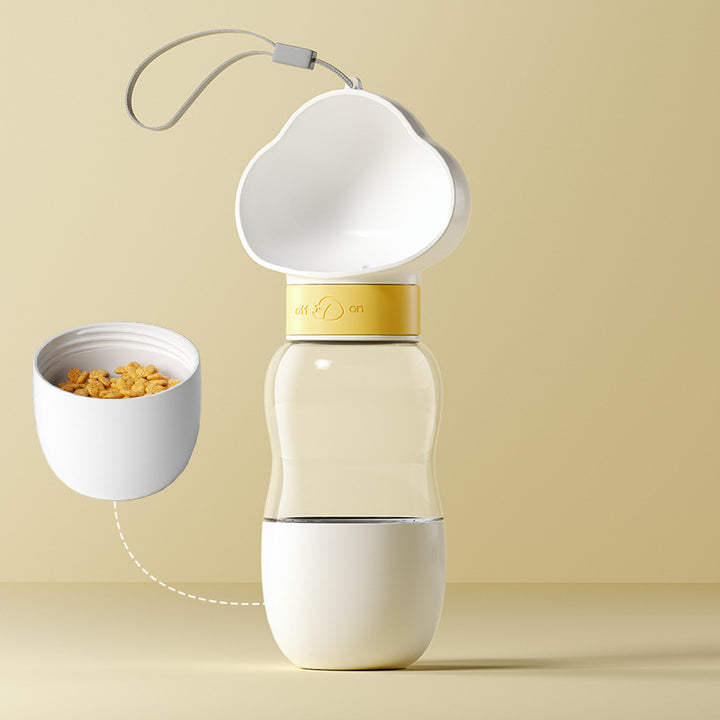Portable water and feeding bowl for dogs