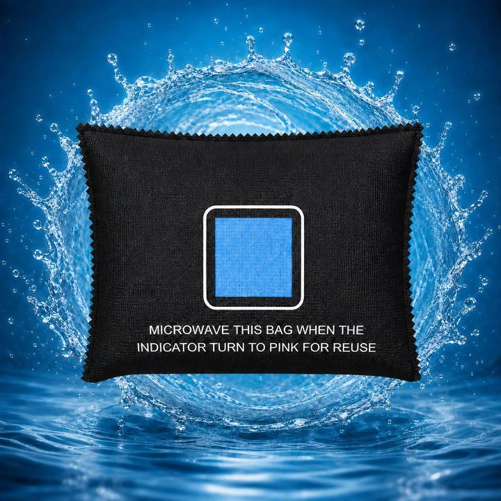 Silicone air dehumidifier bag, reusable