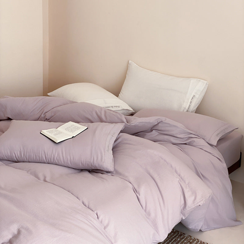 Cotton bedding set, 4-piece, double gauze
