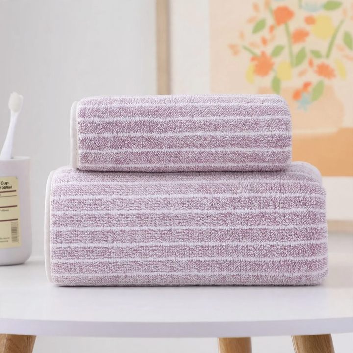 Coral fleece bath towel set, 2-piece