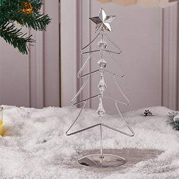 Decorative LED Christmas tree figure made of metal