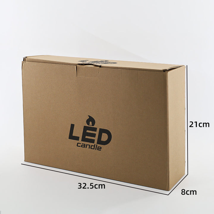 LED stump candle with flicker effect