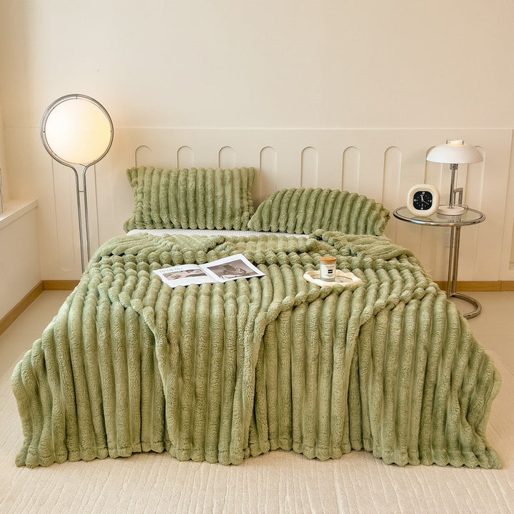 Milk fiber blanket, Nordic style, extra thick