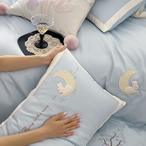 Cotton bedding set for sensitive skin