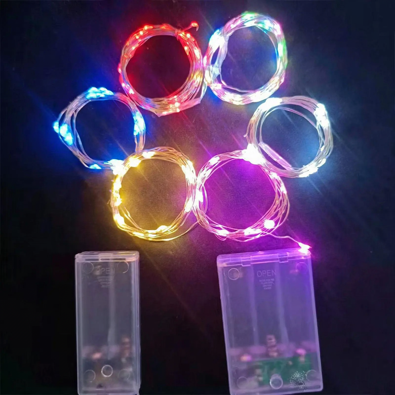 LED Copper Wire String Lights with Battery Box