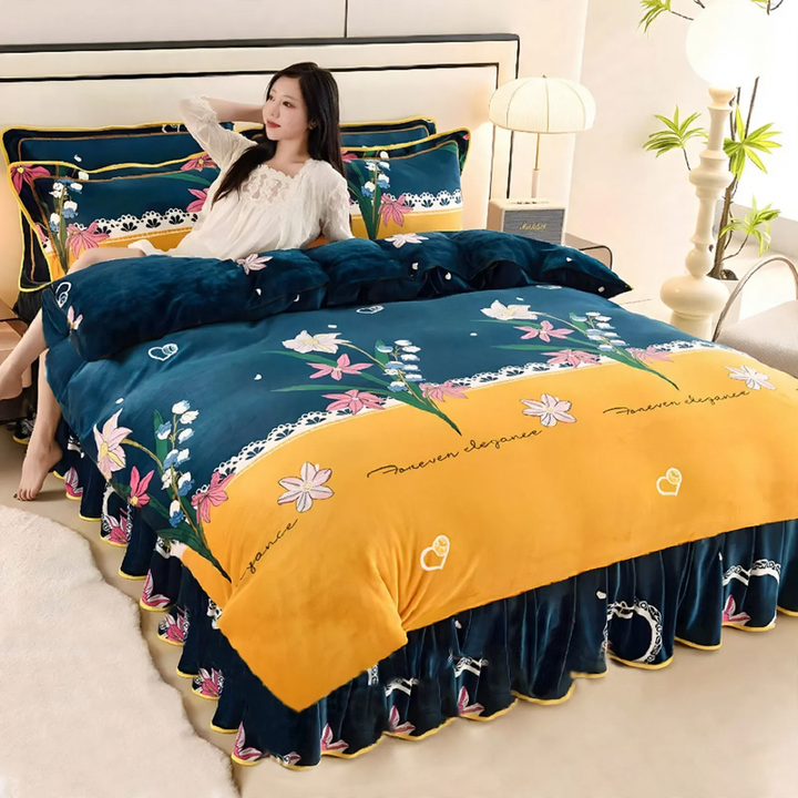 Double-sided milk fiber duvet
