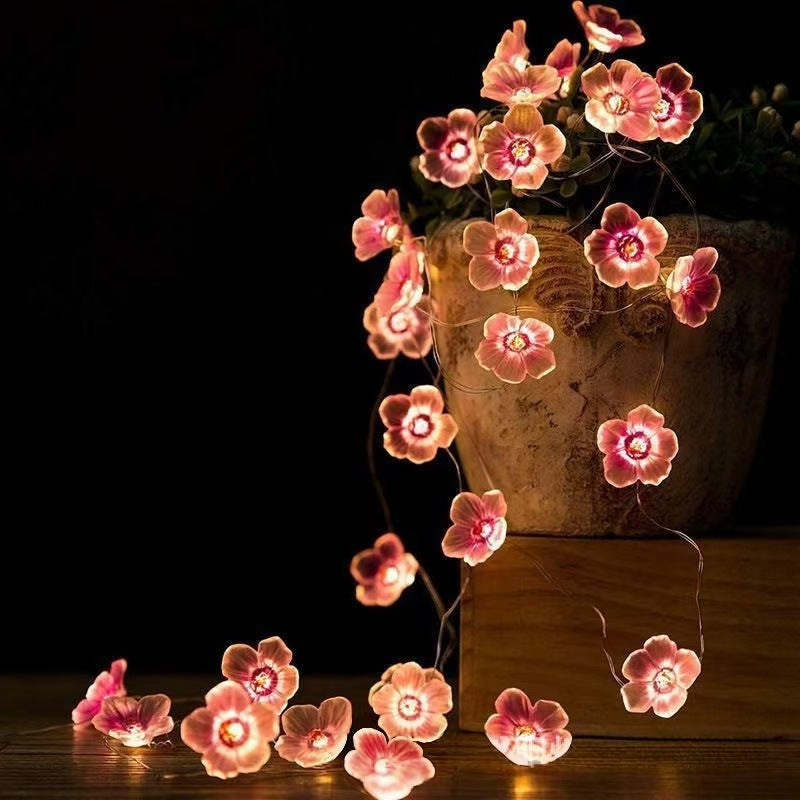 LED Christmas string lights with motifs