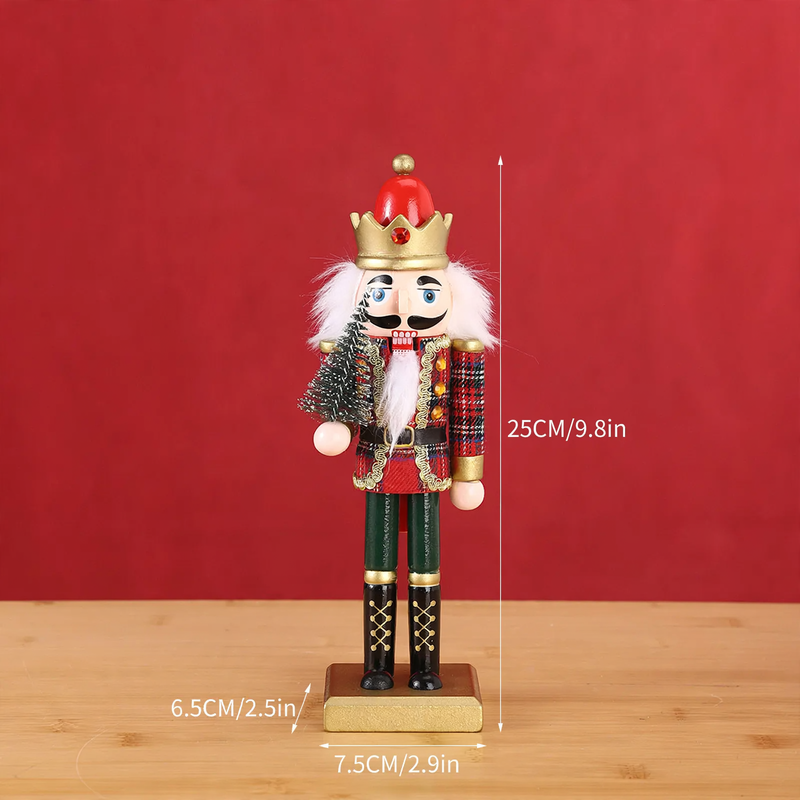 Painted nutcracker soldier made of wood, 25 cm, as a decorative figure