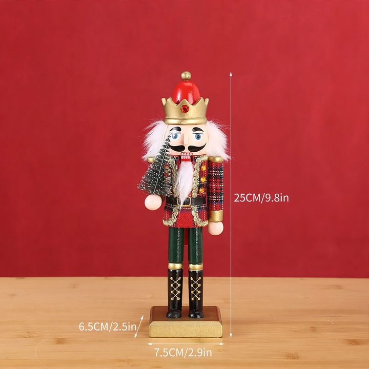 Painted nutcracker soldier made of wood, 25 cm, as a decorative figure