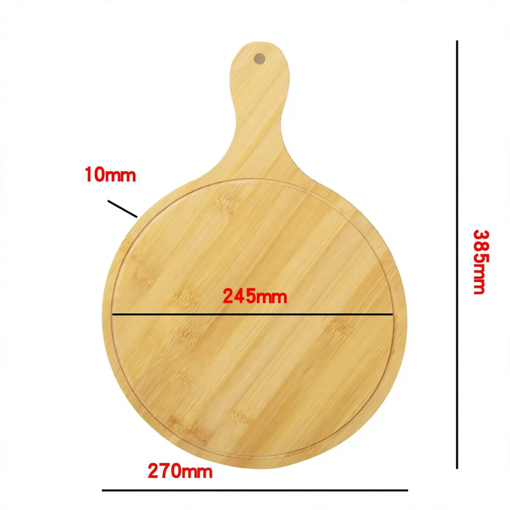Wood serving tray, round, various sizes
