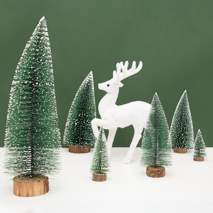 Mini Christmas tree with artificial snow, various sizes