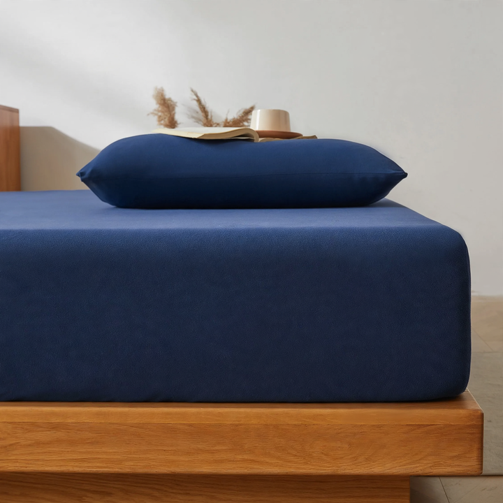 Milk fiber fitted sheet set, 3-piece, padded