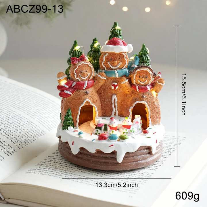 Decorative Christmas music box with lighting