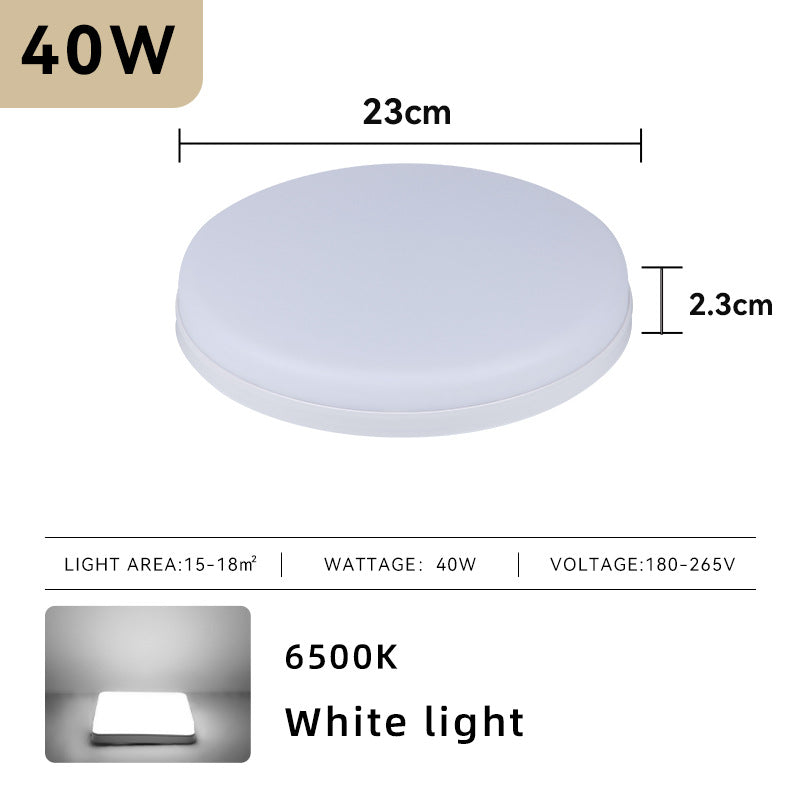 LED ceiling light, square or round