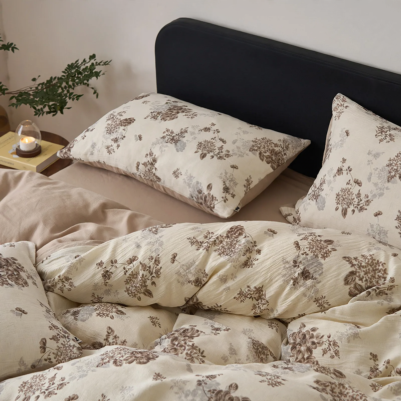 Cotton-linen bedding, 4-piece