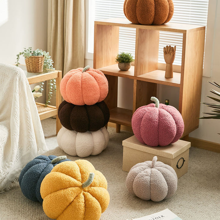 Plush decorative pillow pumpkin shape, 35 cm