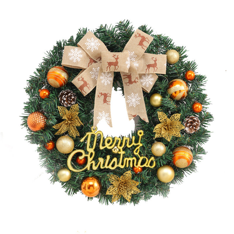 Christmas wreath made of PVC, optionally with lighting