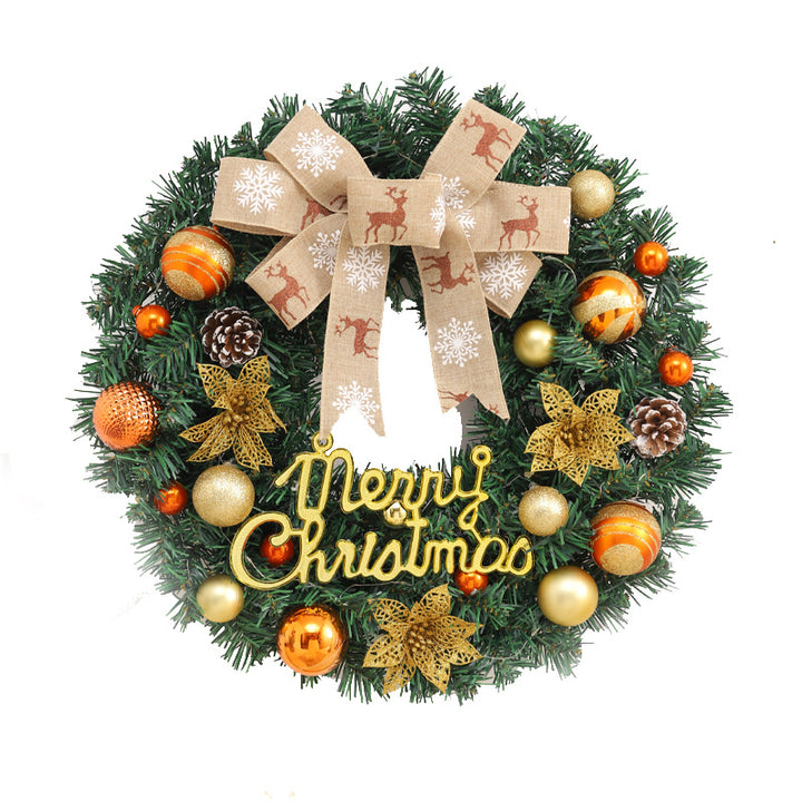 Christmas wreath made of PVC, optionally with lighting