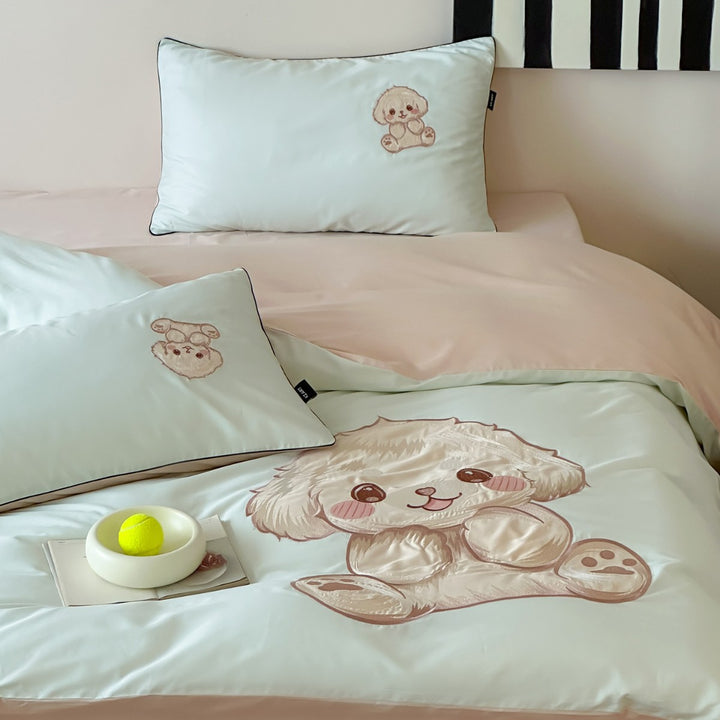 Cotton bedding set, cartoon design, 100s yarn