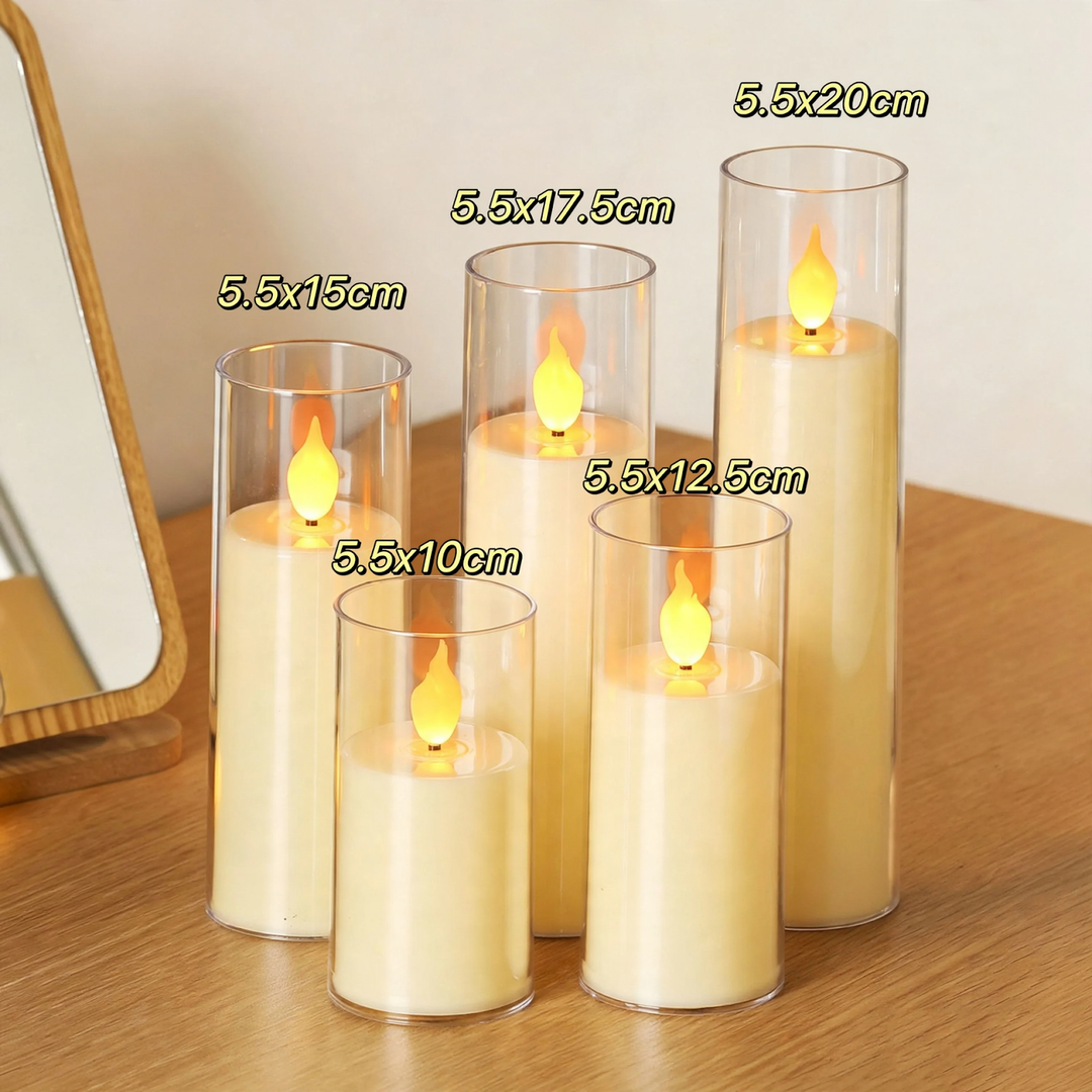 LED electronic candle with flame effect