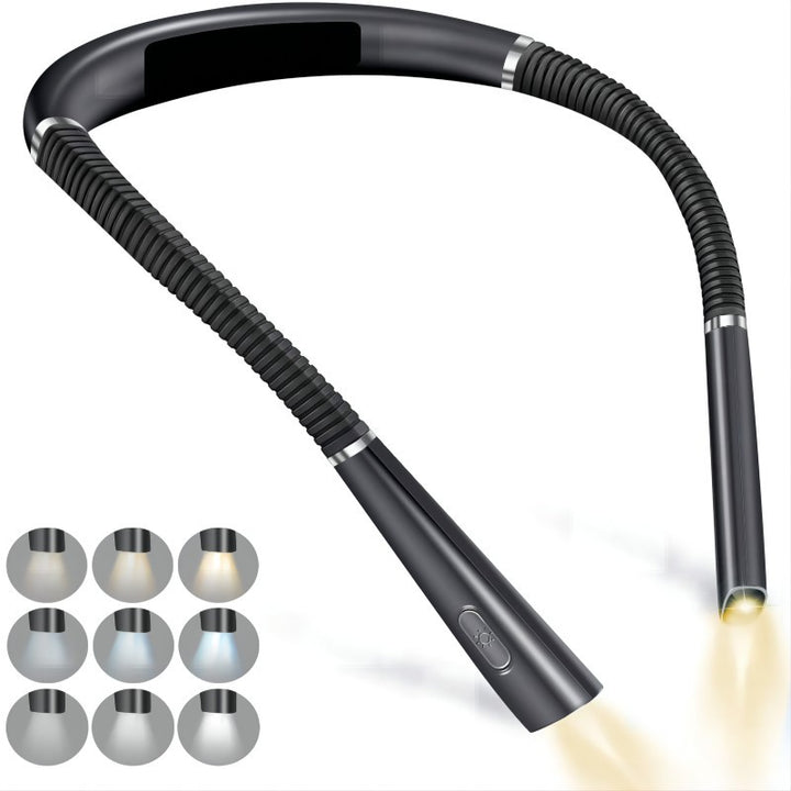 LED neck reading light, rechargeable