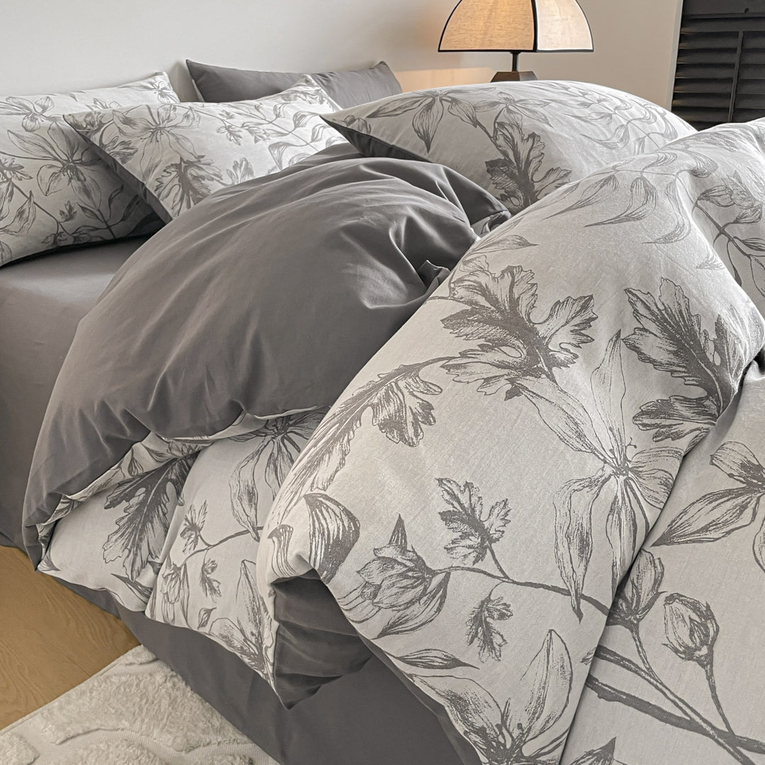 Warm bedding with 3-layer fabric, 4-piece