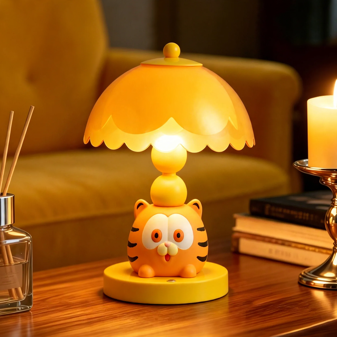 Yellow Garfield table lamp
