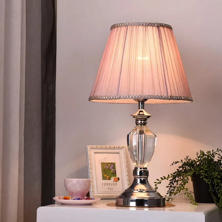 Glass table lamp TL-0126 with touch switch