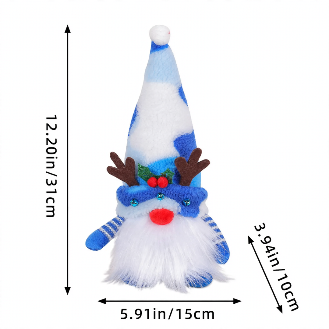 Bright Christmas Elf Figure with Sequins