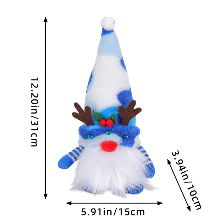 Bright Christmas Elf Figure with Sequins