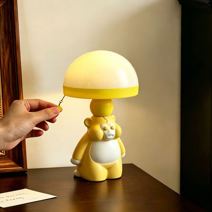 Cartoon Monkey Night Light with Pull Cord