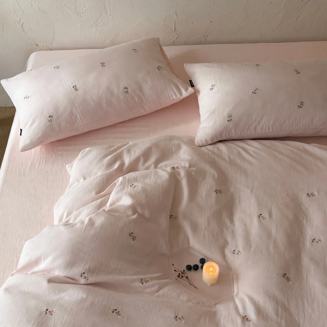 Cotton bedding 4-piece, double-layer gauze fabric