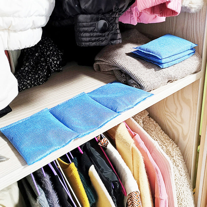 Moisture-absorbing bag for the wardrobe