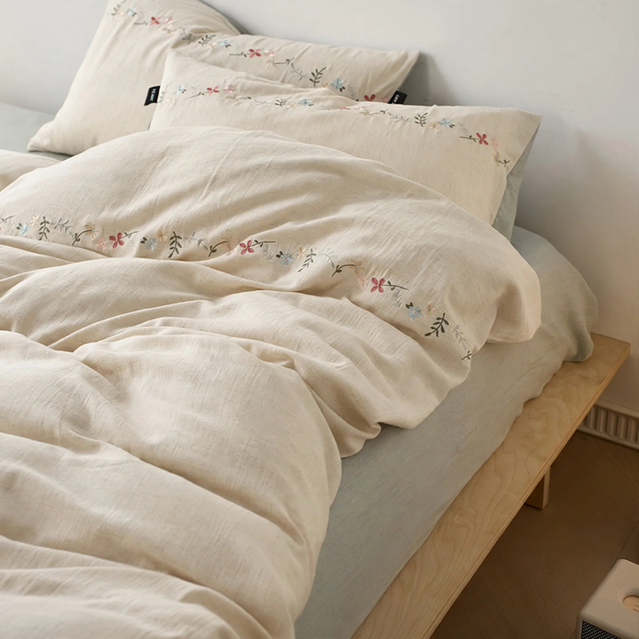 Bedding set, 4-piece, Tencel cotton, embroidery