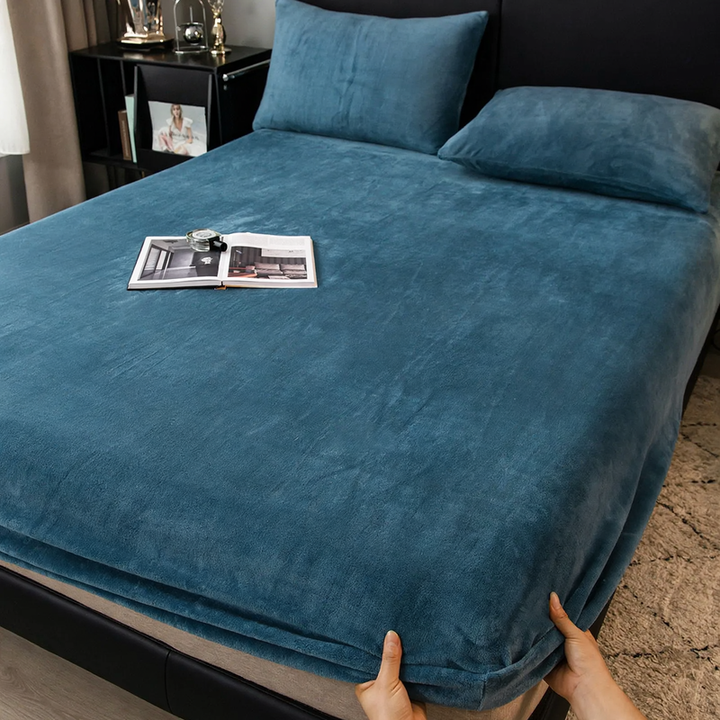 Fleece-Fitted sheet, milk fiber, padded