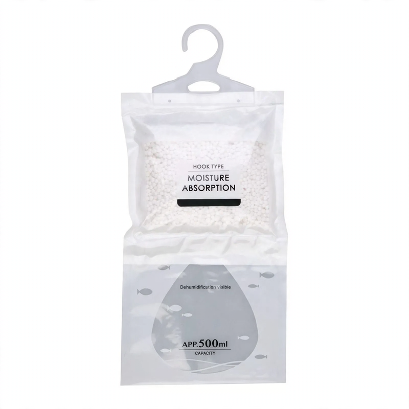 Hanging dehumidifier for wardrobes