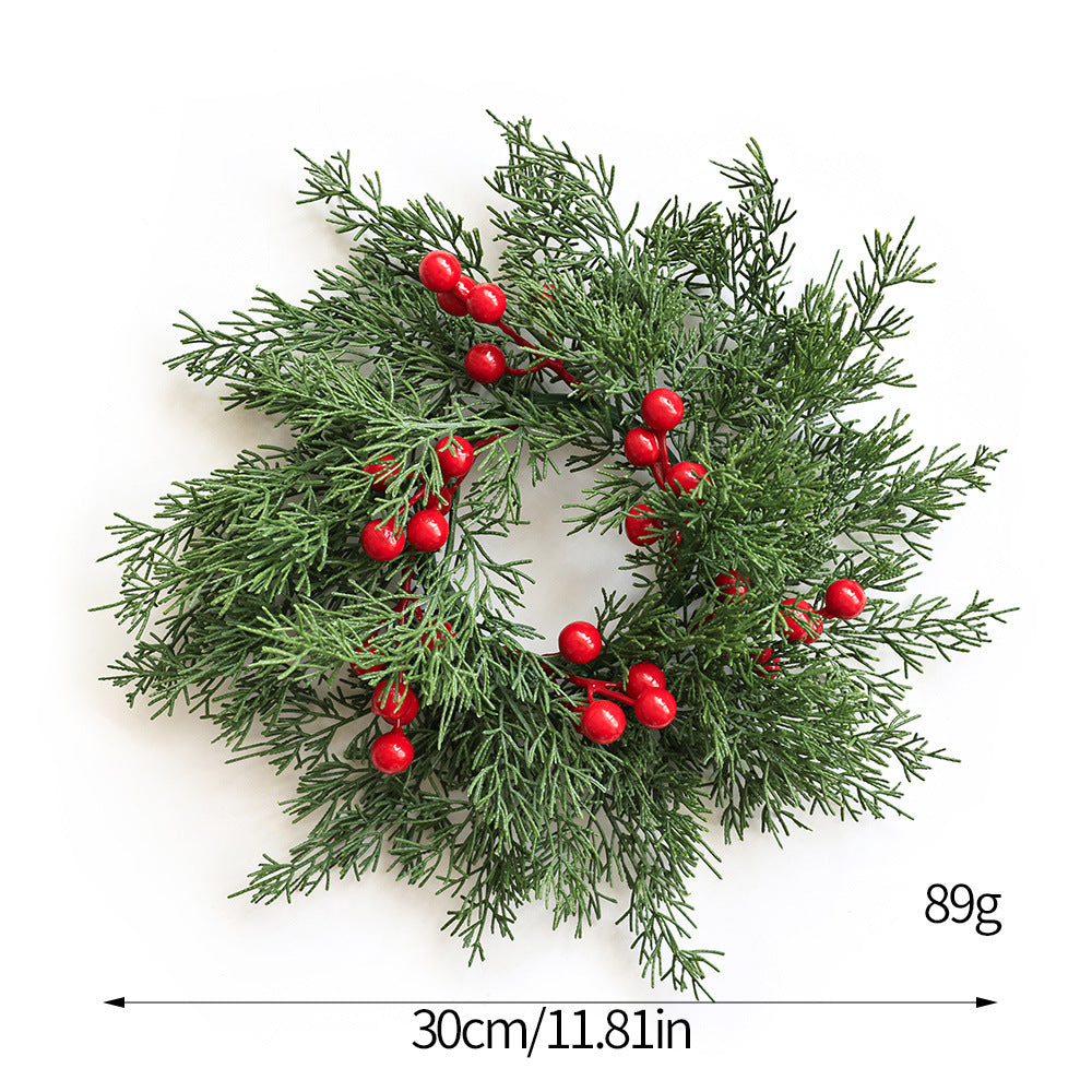 Christmas wreath for candle holder