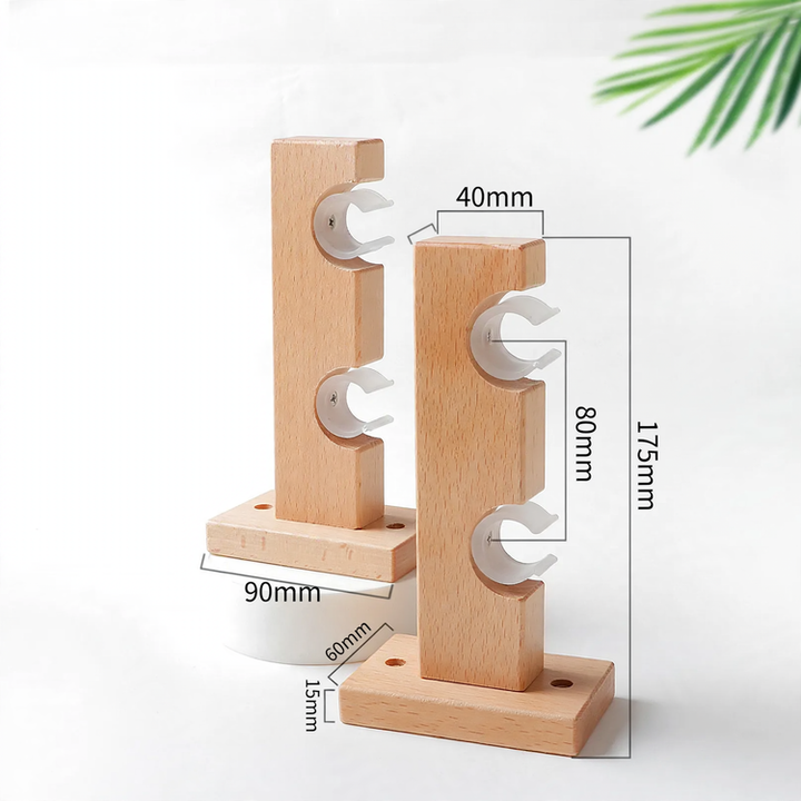 Curtain rod made of beech, 29 mm