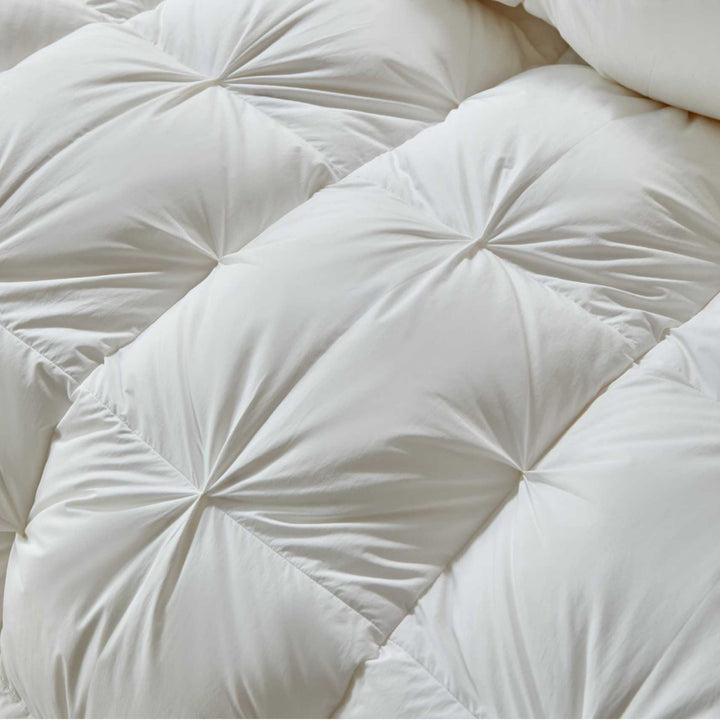 Duvet with duck down filling, quilted