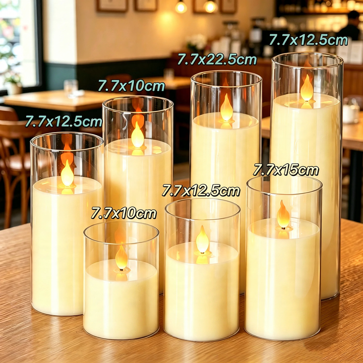 LED electronic candle with flame effect