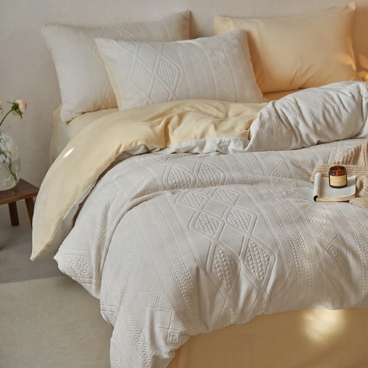 Fleece bedding set, 4-piece, Winter