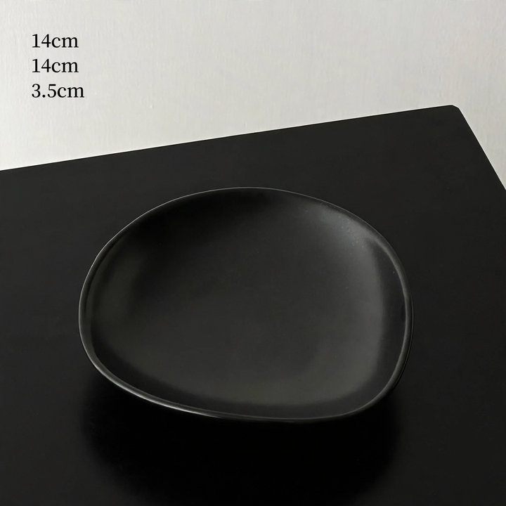 Beef Plastic Tray, Cream and Black