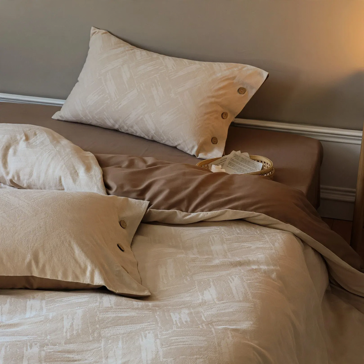 Cotton bedding, 100s, jacquard, geometric