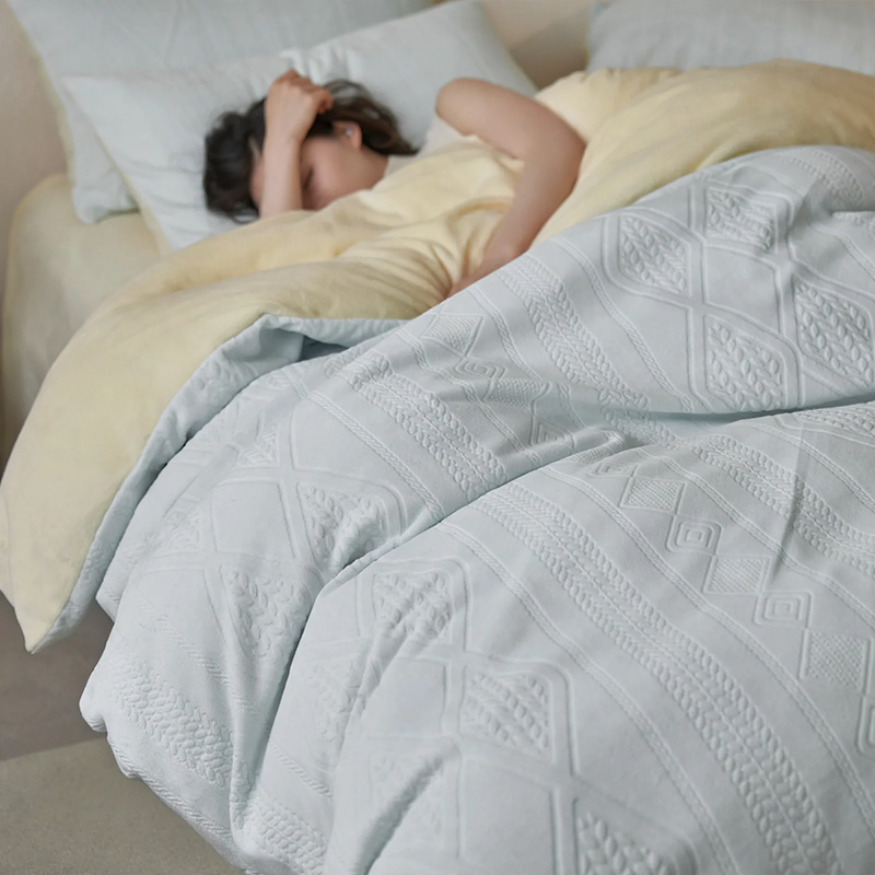 Fleece bedding set, 4-piece, Winter
