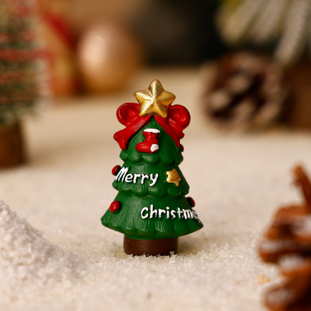 Decorative Christmas figures made of resin