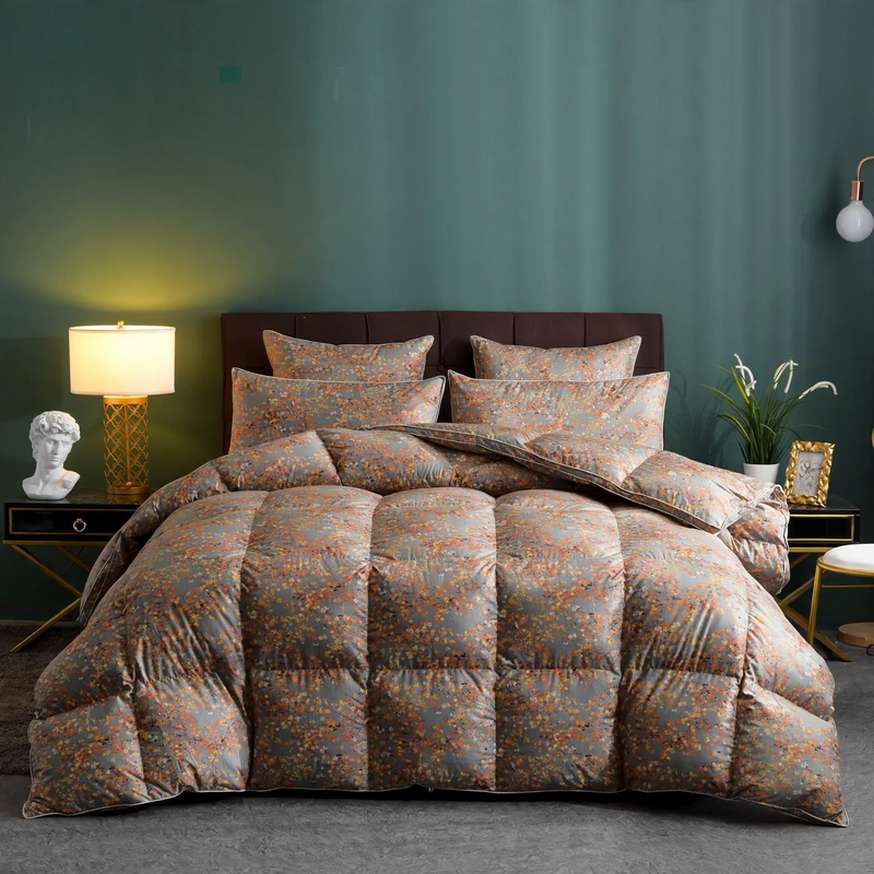 Goose down duvet, winter duvet, pure cotton, 5–6 kg